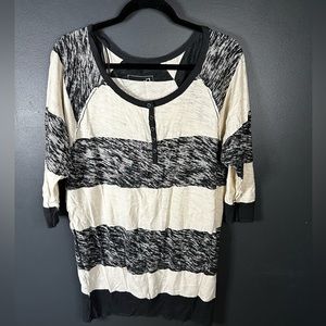 We the free people oversized Henley top